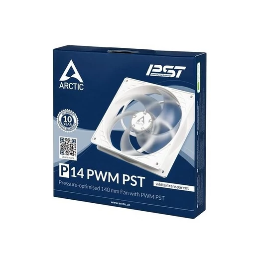 ARCTIC COOLING Rendszerhűtő Ventilátor F14 PWM PST CO Fehér, 14cm