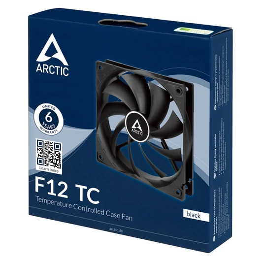 ARCTIC COOLING Rendszerhűtő ventilátor Arctic F12 TC fan, 12cm