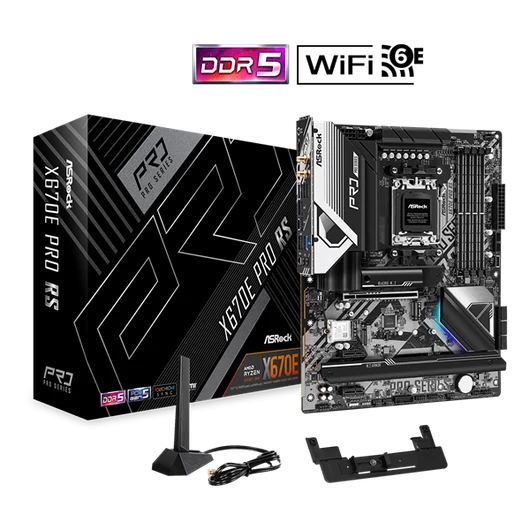 ASROCK Alaplap AM5 X670E PRO RS AMD X670, ATX