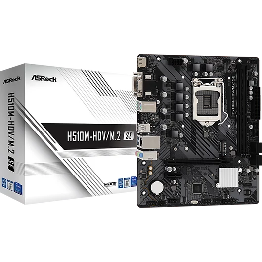ASROCK Alaplap S1200 H510M-HDV/M.2 SE INTEL H470, mATX