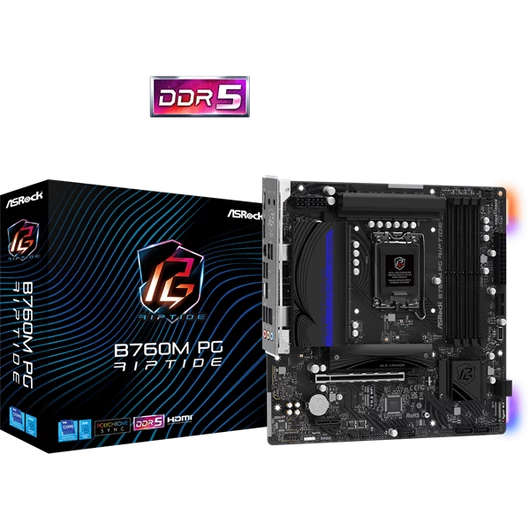 ASROCK Alaplap S1700 B760M PG RIPTIDE INTEL B760, mATX