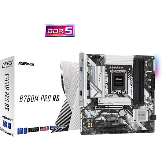 ASROCK Alaplap S1700 B760M PRO RS INTEL B760, mATX