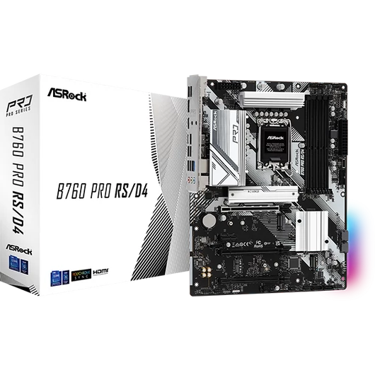 ASROCK Alaplap S1700 B760 PRO RS/D4 INTEL B760, ATX