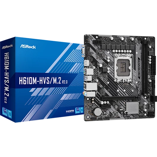 ASROCK Alaplap S1700 H610M-HVS/M.2 R2.0 INTEL H610, mATX