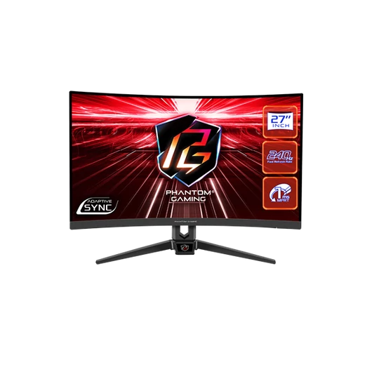 ASROCK PG27F15RS1A Gaming Monitor 27" VA, 1920x1080, HDMI/Displayport, 240Hz, HDR, Hajlított