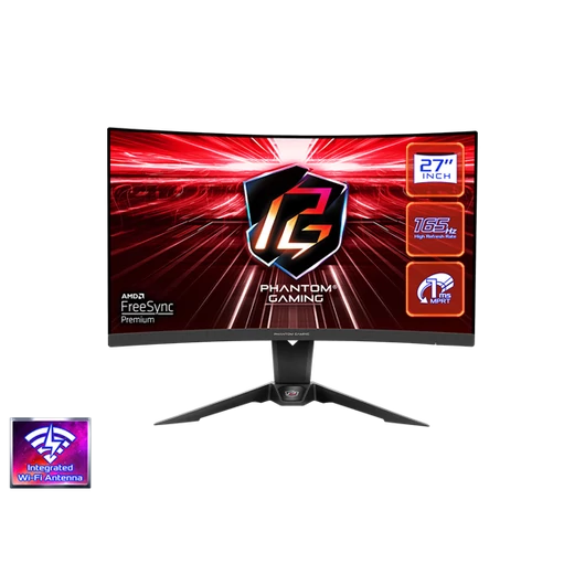 ASROCK PG27Q15R2A Gaming Monitor 27" VA, 2560x1440, HDMI/Displayport, 165Hz, HDR, Hajlított
