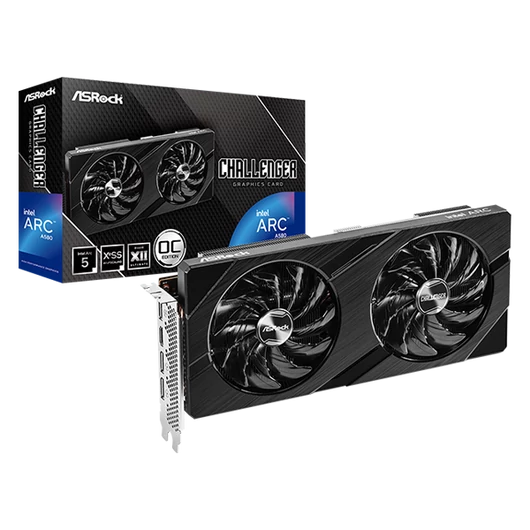 ASROCK Videokártya PCI-Ex16x INTEL ARC A580 CHALLENGER 8GB DDR6 OC