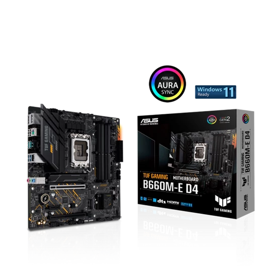 ASUS Alaplap S1700 TUF GAMING B660M-E D4 INTEL B660, mATX