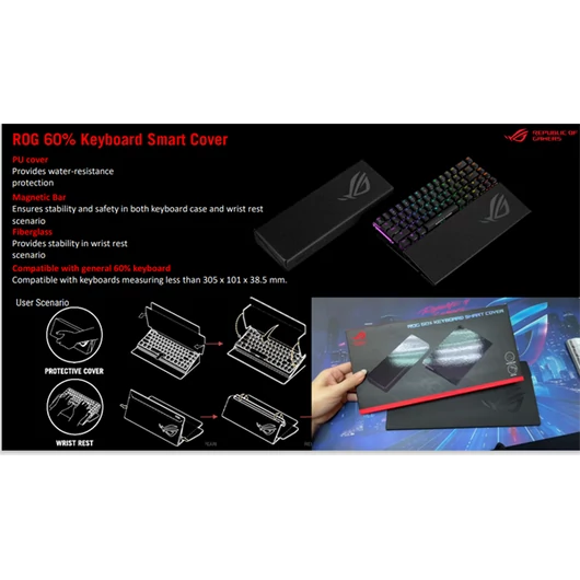 ASUS Billentyűzet Tok SMART COVER, Fekete