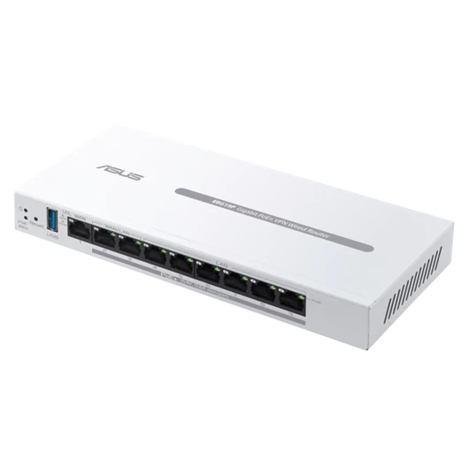 ASUS ExpertWiFi Vezetékes VPN Router 1xWAN(1000Mbps) + 2xWAN/LAN(1000Mbps POE) +  6xLAN(1000Mbps POE) + 1xUSB, EBG19P