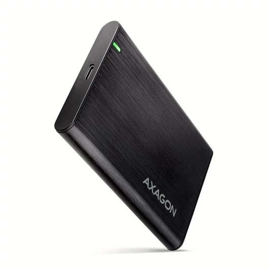 AXAGON EE25-A6C USB-C csavar nélküli külső ház 2, 5" HDD/SSD, fekete