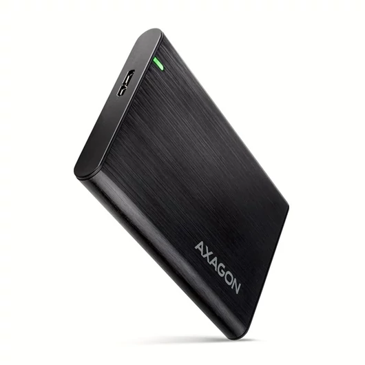 AXAGON EE25-A6M USB 3.2 csavar nélküli külső ház alumínium 2, 5" HDD/SSD, fekete