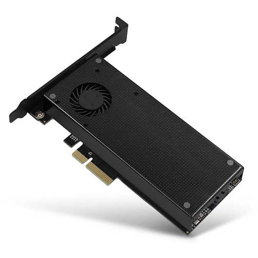 AXAGON PCEM2-DC PCIE NVME+SATA M.2 ADAPTER (PCI-Express x4 adapter hűtővel akár két M.2 lemez számítógéphez)