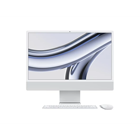Apple iMac 24" Retina, 4.5K : Apple M3 8C CPU/10C GPU, 8GB/256GB - Ezüst
