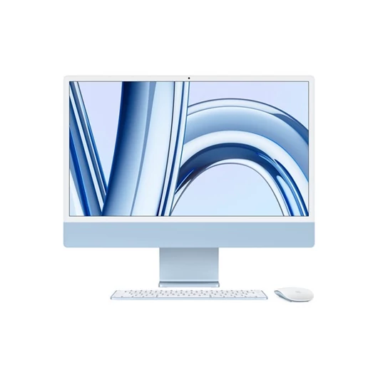 Apple iMac 24" Retina, 4.5K : Apple M3 8C CPU/8C GPU, 8GB/256GB - Kék