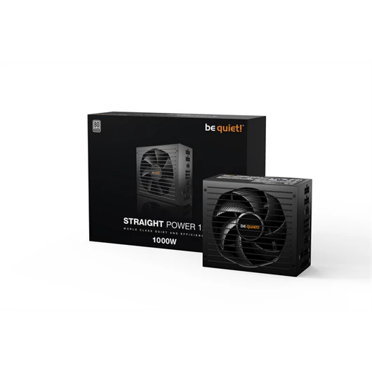 BE QUIET! Tápegység Straight Power 12 1000W, 13.5cm, 80+ Titanium Moduláris, Aktív PFC