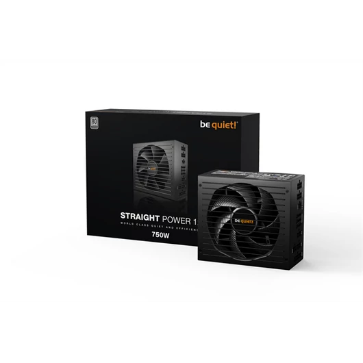 BE QUIET! Tápegység Straight Power 12 750W, 13.5cm, 80+ Titanium Moduláris, Aktív PFC