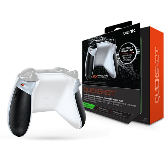 BIONIK XBOX One Kiegészítő Quickshot Pro Kontroller Ravasz csomag fehér & szürke, BNK-9022