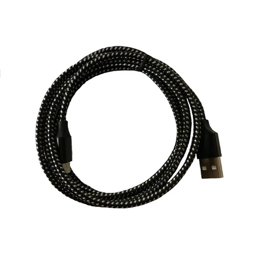 BLACKBIRD Micro USB Adatkábel 2m, Fekete 2A (Extra erős anyagból)