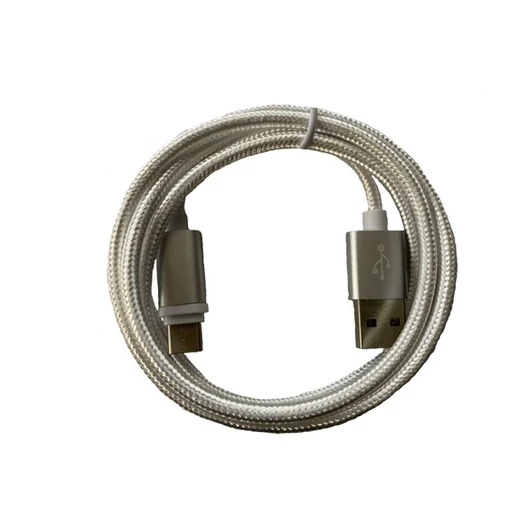 BLACKBIRD Micro USB Adatkábel 3m, Ezüst 2A (Extra erős anyagból)