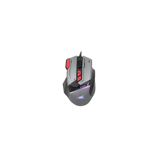 Baracuda W029908 MANTA-G, BGM-047G gamer egér,8D, szürke, 12800 dpi