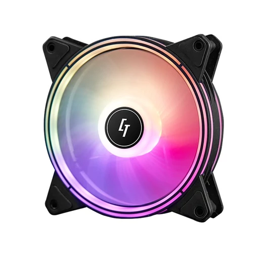 CHIEFTEC Ventilátor NF-1225RGB, 12cm, ARGB LED, fekete