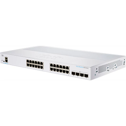 CISCO Switch 24x10000Mbps + 4x10000Mbps SFP+ Kombó, Rackes, Fémházas, Menedzselhető - CBS350-24XT-EU