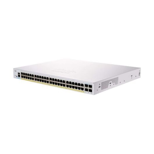 CISCO Switch 48x1000Mbps + 4x1000Mbps SFP, Fémházas, Rackes, Menedzselhető - CBS350-48T-4G-EU