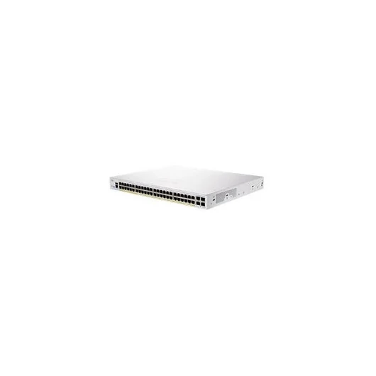 CISCO Switch 48x1000Mbps (POE+) + 4x1000Mbps SFP, Fémházas Rackes, Menedzselhető - CBS250-48P-4G-EU