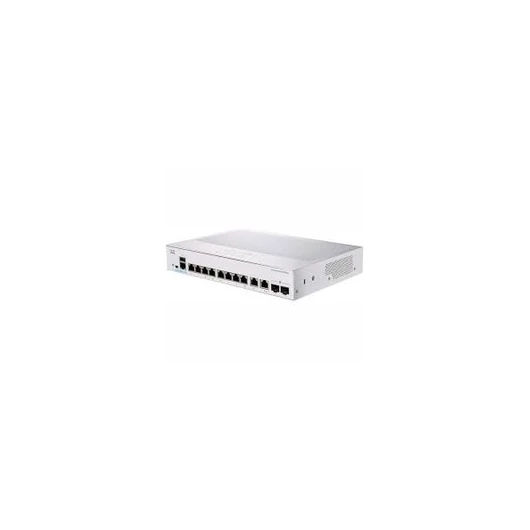 CISCO Switch 6x1000Mbps (POE+) + 2x2500 SFP+ Kombó, Rackes, Fémházas, Menedzselhető - CBS350-8MGP-2X-EU