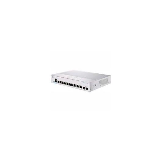 CISCO Switch 6x1000Mbps (POE+) + 2x2500 SFP+ Kombó, Rackes, Fémházas, Menedzselhető - CBS350-8MGP-2X-EU