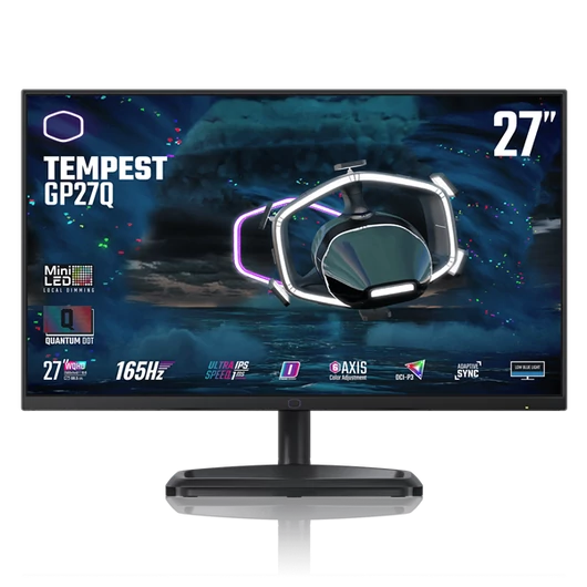 COOLER MASTER MiniLED Monitor 27" TEMPEST GP27Q, 2K WQHD 2560x1440, 2xHDMI2.0/1xDisplayport