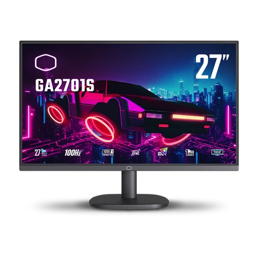 COOLER MASTER Monitor Gaming 27" GA2701S, 100Hz, FHD 1920x1080, Adaptive Sync, 1xHDMI/1xVGA