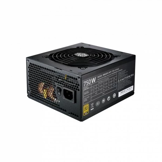 COOLER MASTER Tápegység MWE 750W, 12cm, 80+ Gold V2, Aktív PFC