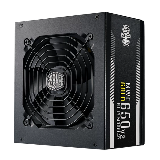 COOLER MASTER Tápegység Moduláris, MWE 650W, 12cm, 80+ Gold V2, Aktív PFC