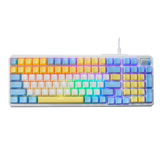 COOLER MASTER Vezetékes Billentyűzet CK570 RGB Mechanikus Gaming, Red Switch, Chun-Li Edition, angol
