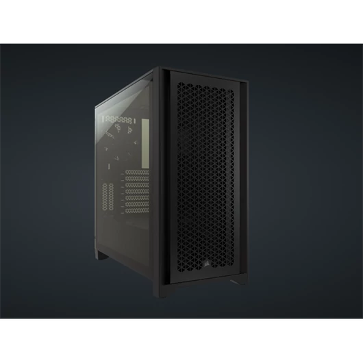CORSAIR Ház 4000D AIRFLOW, Tápegység nélkül, Edzett Üveg, fekete