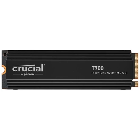 CRUCIAL SSD M.2 PCIe Gen5 NVMe 4TB T700 with heatsink