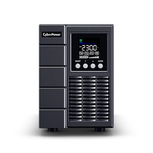 CYBERPOWER UPS, 2000VA/1800W, 2xC13 2xSCHU, színes LCD kijelző, OnLine szünetmentes, kettős konverziós,tisztán színuszos