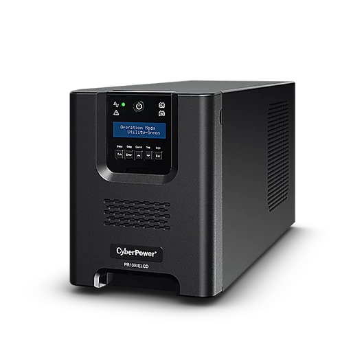 CYBERPOWER UPS PR1000ELCD (8xIEC320) 1000VA 900W 230V szünetmentes tápegység + USB LINE-INTERAKTÍV