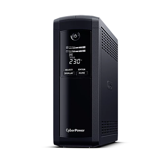CYBERPOWER UPS VP1600ELCD 5x Schuko 1600VA 960W 230V szünetmentes tápegység + USB LINE-INTERACTIVE