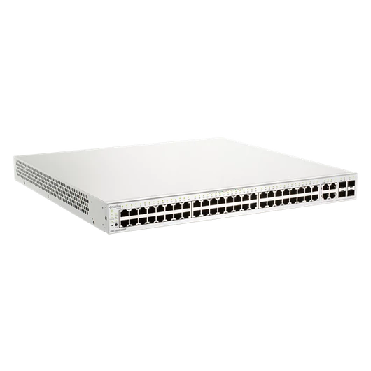 D-LINK Switch 48x1000Mbps + 4xGigabit kombó Fémházas, Menedzselhető, DBS-2000-52