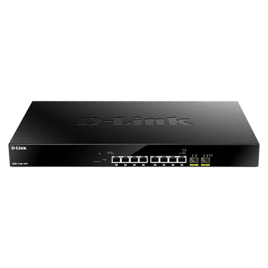 D-LINK Switch 8x2.5Gbps(8xPOE) + 2xGigabit SFP+, Menedzselhető, DMS-1100-10TP