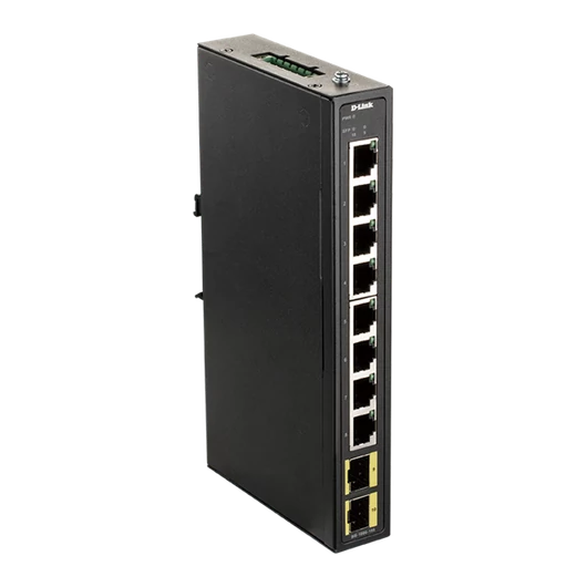D-LINK Switch Ipari 8x1000Mbps + 2Gigabit SFP, DIS-100G-10S
