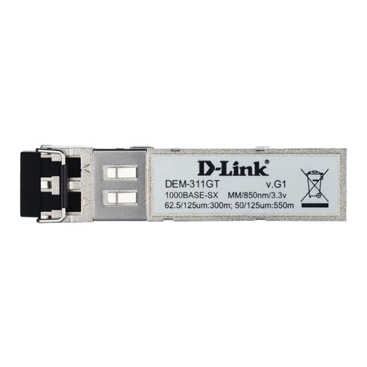 D-LINK Switch SFP Modul 1000Base-SX + LC adóvevő, DEM-311GT/10 (10-PACK)