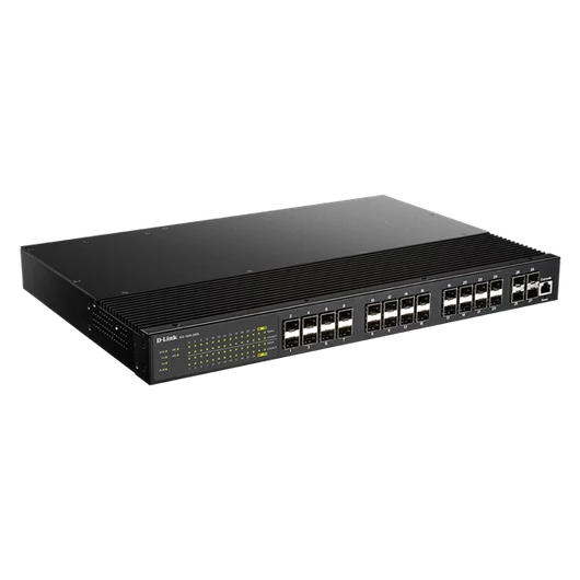 D-LINK Switch Ipari 24x10Gbps SFP + 4x10Gbps SFP+ Menedzselhető Rackes, DIS-700G-28XS