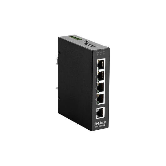 D-LINK Switch Ipari 5x1000Mbps Fémházas, DIS-100G-5W
