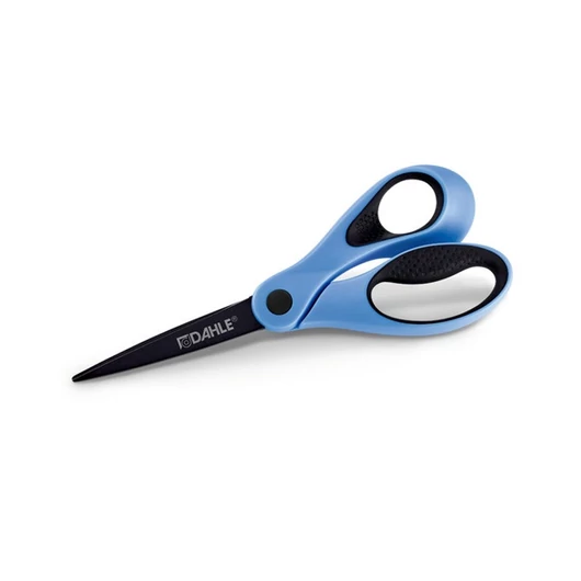 DAHLE 54508 kék papírvágó olló 21cm, jobbkezes, gumibevonatú puha fogantyúval