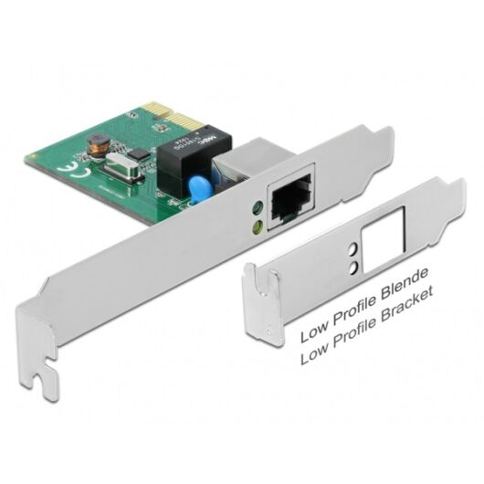 DELOCK PCI-E x1 Bővítőkártya > 1x RJ45 Gigabit LAN RTL8111