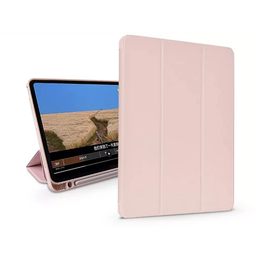 DEVIA APPLE IPAD AIR 4/5/IPAD PRO 11 TABLET TOK ON/OFF FUNKCIÓVAL, APPLE PENCIL TARTÓVAL, MÁGNESES TÖLTŐVEL - PINK